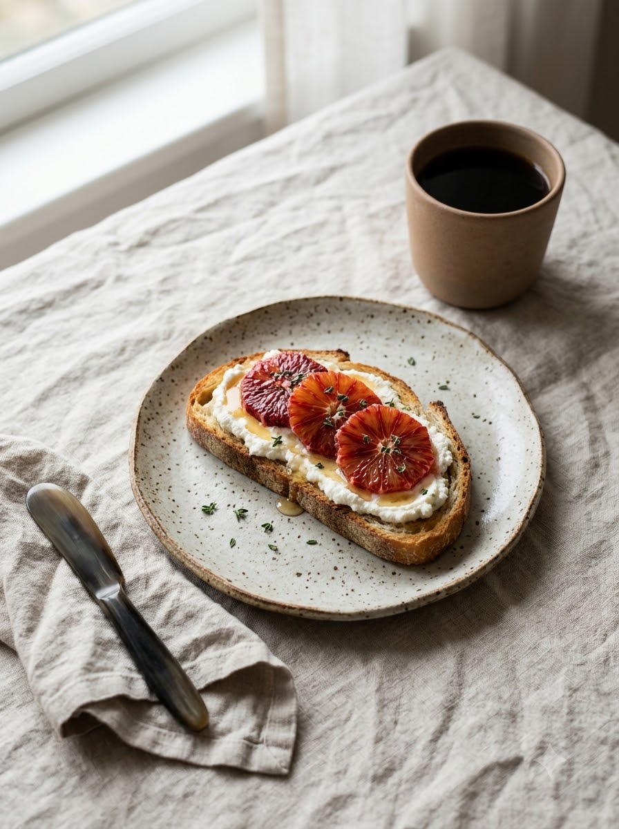 Rustic Sourdough and Citrus Still Life